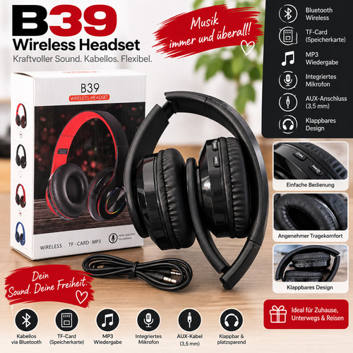 B39 bluetooth kopfhörer - b39,