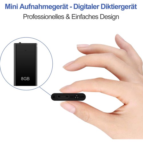 Diktiergerät 8gb mini voice - 8gb,