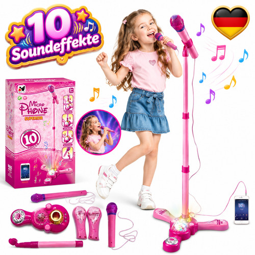 Kinder mikrofon mit - kinder, ständer