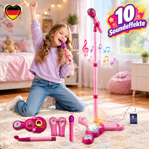 Kinder mikrofon mit ständer - kinder,
